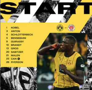 dortmund st pauli maç kadrosu